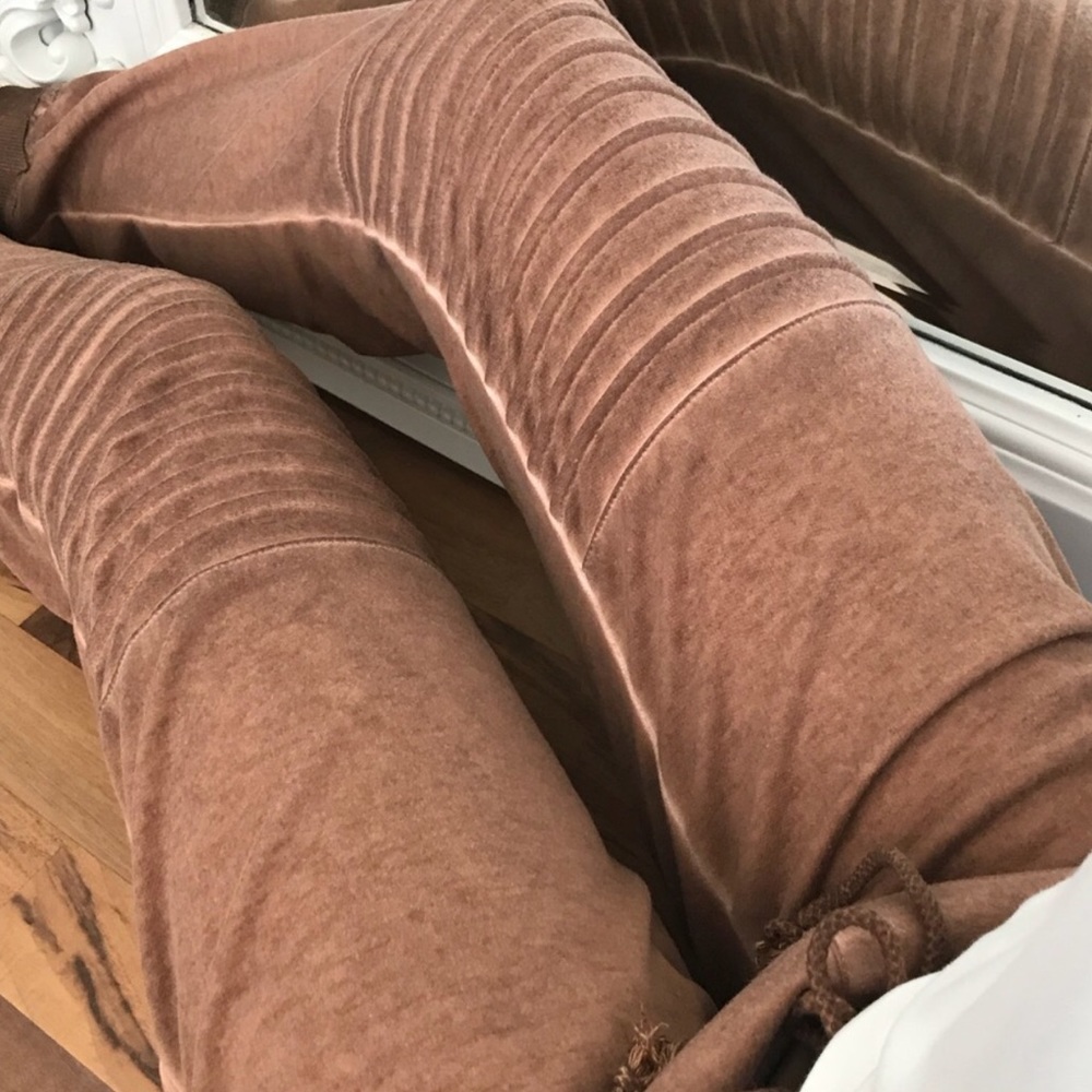 Rustic Mauve Moto Joggers
